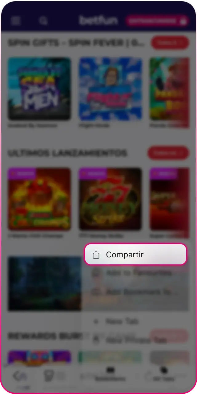 Agregá la app a la pantalla de inicio para crear un acceso directo en tu iPhone o iPad.