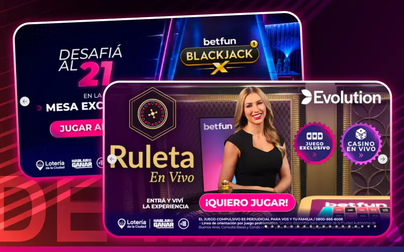 Pon a prueba tus mejores estrategias en los juegos de mesa del casino en la app Betfun.